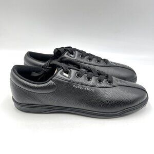 6N 6 NARROW‎ WIDTH Easy Spirit Womens Black Leather Comfort Sneakers Shoes